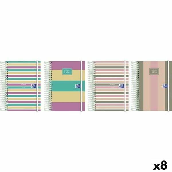 Päevik Oxford COLOR BLOCK 1/8 12 x 18 cm 2025-2026 (8 Ühikut)