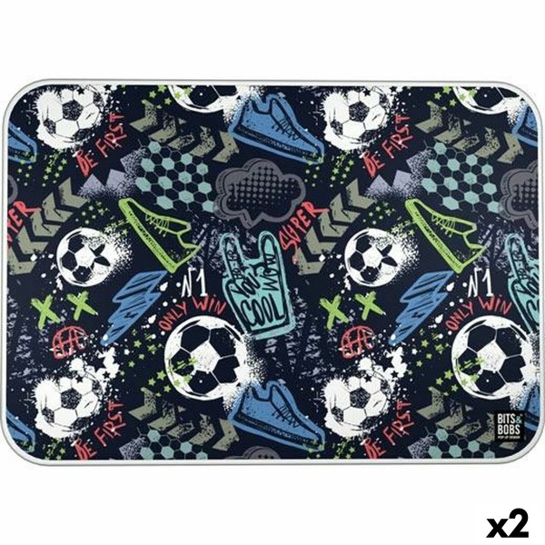 Aizsargājošs paklājs Bits&Bobs MATCH Daudzkrāsains PVC 47 x 33 cm Galda drāna (2 gb.)