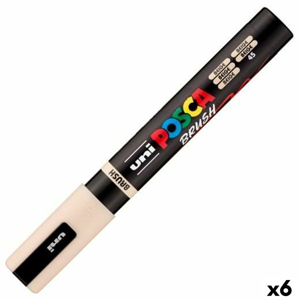 Marķieris BRUSH POSCA PC-5BR Bēšs (6 gb.)