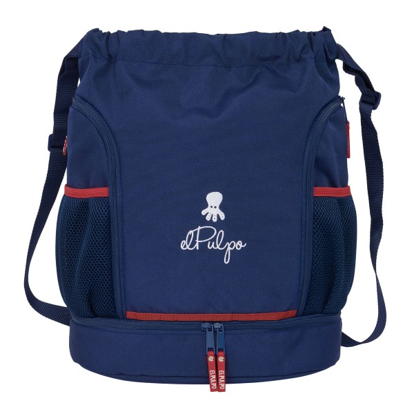 Backpack with Strings El Pulpo Navy Blue 35 x 40 x 1 cm