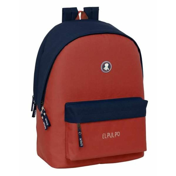 School Bag El Pulpo Red Navy Blue 31 x 44 x 18 cm