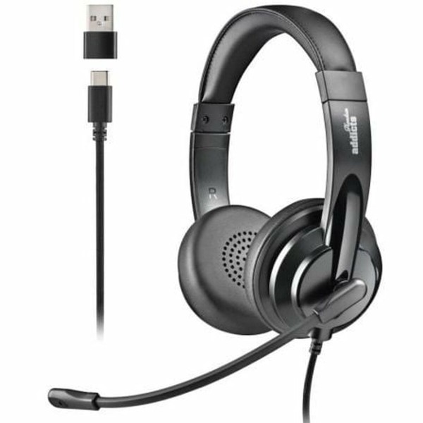 Headphones NGS VOX605USBC Black