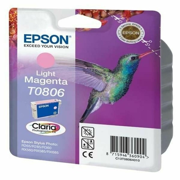 Originali rašalo kasetė Epson T0806 Šviesi rausvai raudona