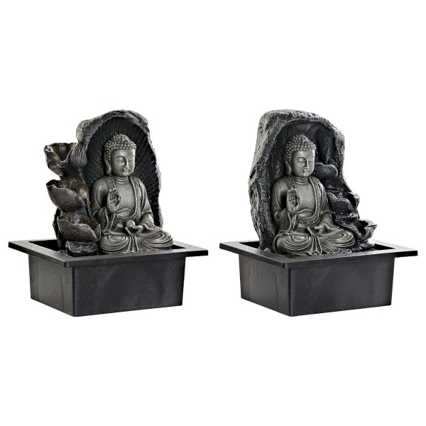 Aia purskkaev DKD Home Decor 21 x 17,5 x 25 cm Buddha Vaik Idamaine (2 Ühikut)