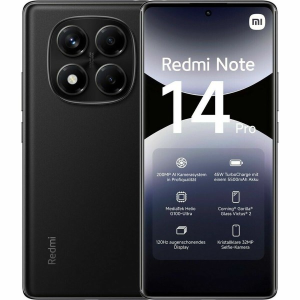 Смартфоны Xiaomi REDMI NOTE 14 PRO 6,7" 8 GB RAM 256 GB Чёрный