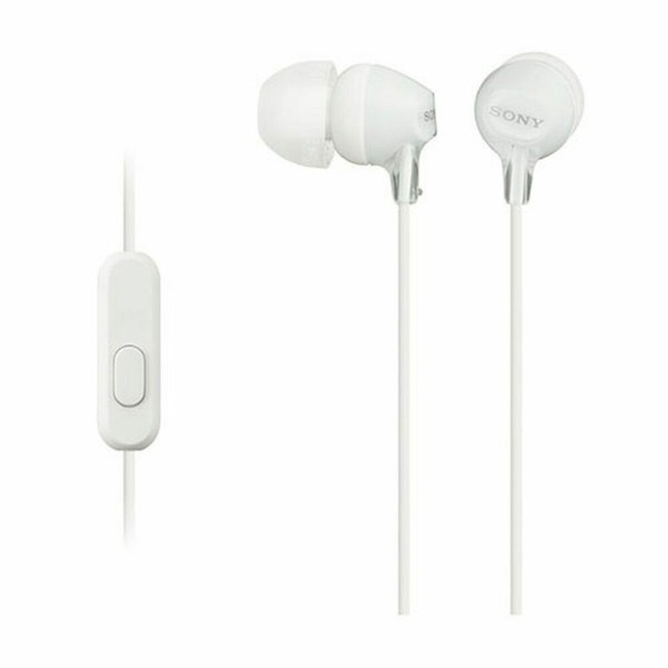 Austiņas ar Mikrofonu Sony MDR-EX155AP in-ear Balts
