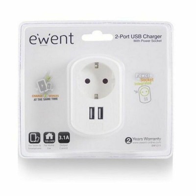 Wall Plug with 2 USB Ports...