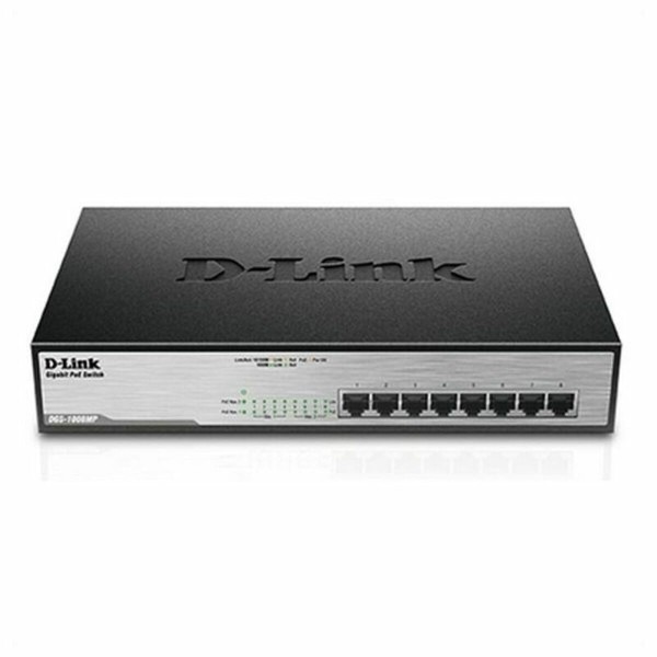 Switch de Sobremesa D-Link DGS-1008MP 16 Gbps LAN 140W Juoda