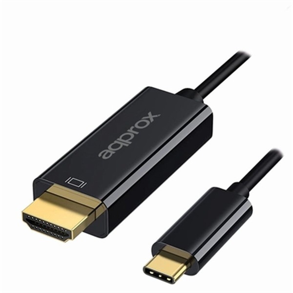 USB-C - HDMI kabelis approx! APPC52 Juoda 4K Ultra HD