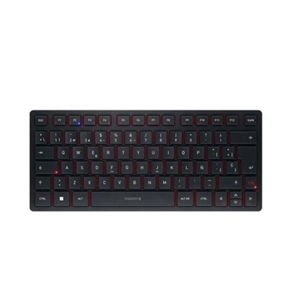 Näppäimistö Cherry KW 9200 MINI Espanjalainen Qwerty Musta