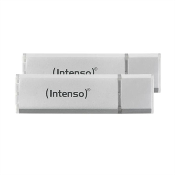 USB-tikku INTENSO 3531490 64 GB 2 osaa Hopea