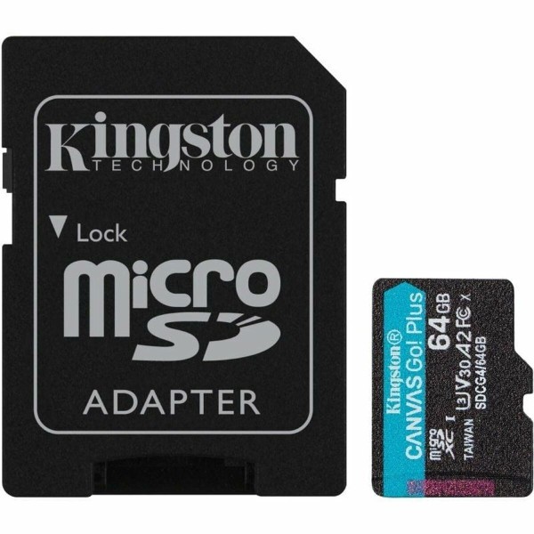 Micro-SD-Muistikortti Adapterilla Kingston CANVAS Go! Plus 64 GB