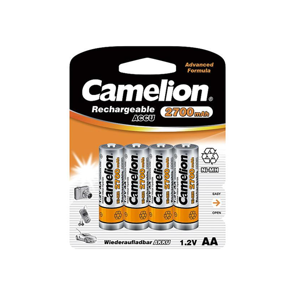 Camelion | AA/HR6 | 2700 mAh | Rechargeable Batteries Ni-MH | 4 pc(s)