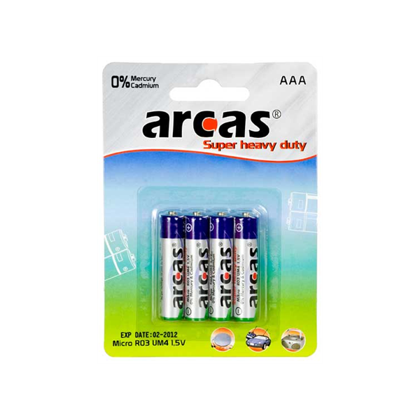 Arcas | AAA/R03 | Super Heavy Duty | 4 pc(s)