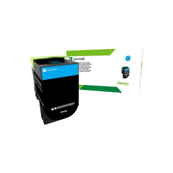 Lexmark 80C2HCE | 802HCE Cyan High Yield Corporate Cartridge (3k) | Cartridge | Cyan