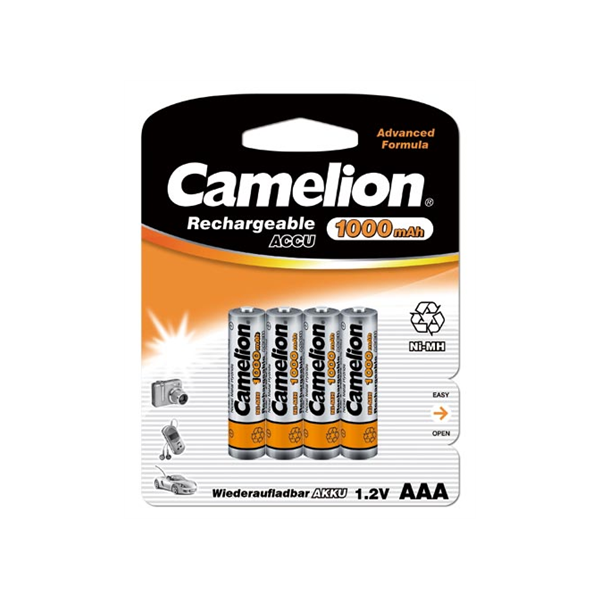 Camelion | AAA/HR03 | 1000 mAh | Rechargeable Batteries Ni-MH | 4 pc(s)