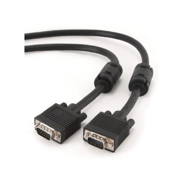 Gembird CC-PPVGA-10M-B Premium VGA HD15M/HD15M dual-shielded w/2*ferrite core 10M | Cablexpert