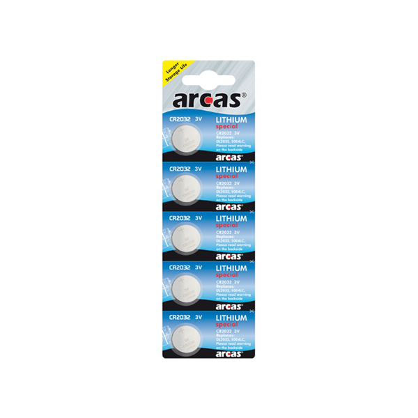 Arcas | CR2032 | Lithium | 5 pc(s)