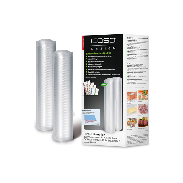 Caso | Foil rolls | 01222 | 2 units | Dimensions (W x L) 30 x 600 cm | Ribbed