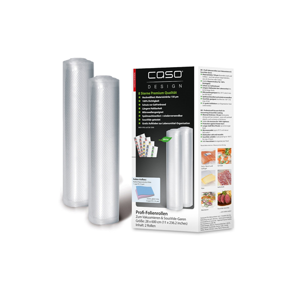 Caso | Foil rolls | 01223 | 2 units | Dimensions (W x L) 28 x 600 cm | Ribbed