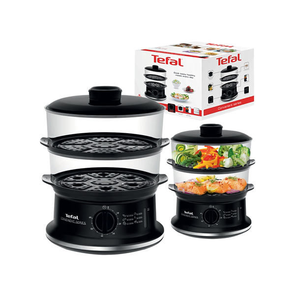 TEFAL | VC140135 Food Steamer | Black | 900 W | Number of baskets 2