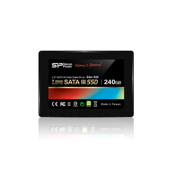 Silicon Power | Slim S55 | 240 GB | Solid-state drive interface SATA | Read speed 550 MB/s | Write speed 450 MB/s