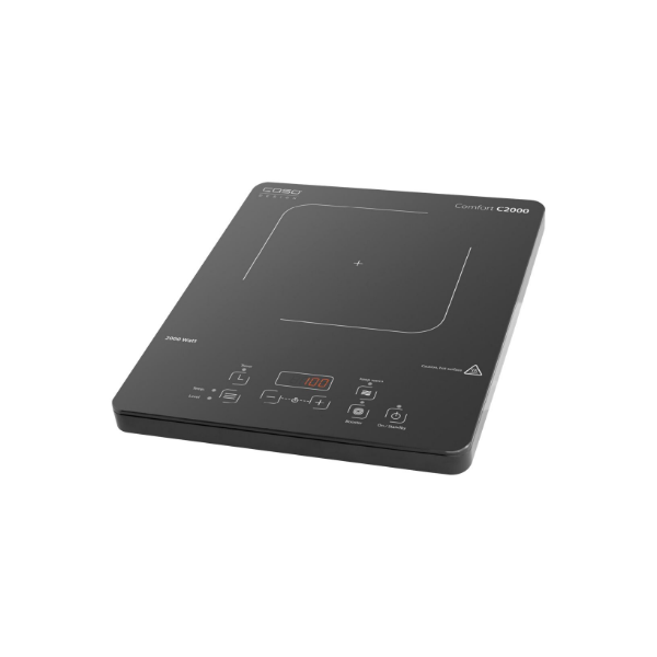 Caso | Free standing table hob | Comfort C2000 | Number of burners/cooking zones 1 | Sensor | Black | Induction