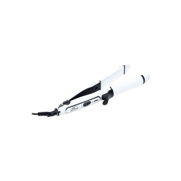 Adler | Hair straightener 2 in 1 | AD 2104 | Warranty 24 month(s) | Ceramic heating system | 50 W | White