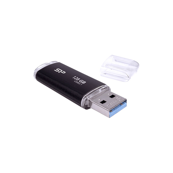 Silicon Power | USB 3.1 Flash Drive | Blaze B02 | 128 GB | USB 3.2 Gen 1/USB 3.1 Gen 1/USB 3.0/USB 2.0 | Black