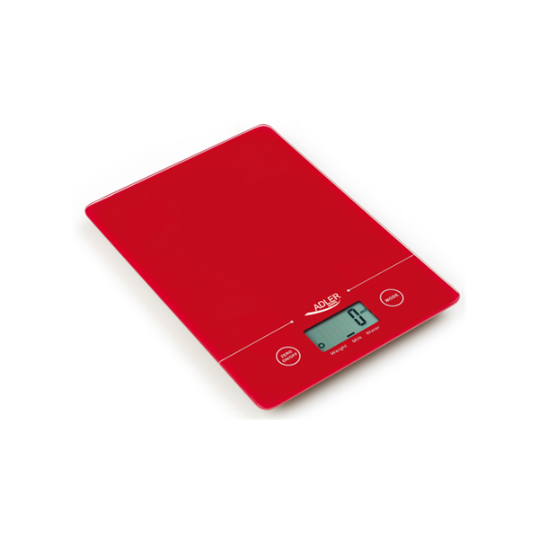 Adler | Kitchen scales | AD 3138 | Maximum weight (capacity) 5 kg | Graduation 1 g | Red