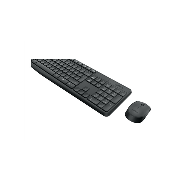 Logitech | MK235 | Keyboard and Mouse Set | Wireless | Mouse included | Batteries included | US | Black | 475 g