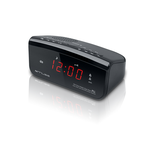 Muse | Clock radio PLL | M-12CR | Alarm function | Black