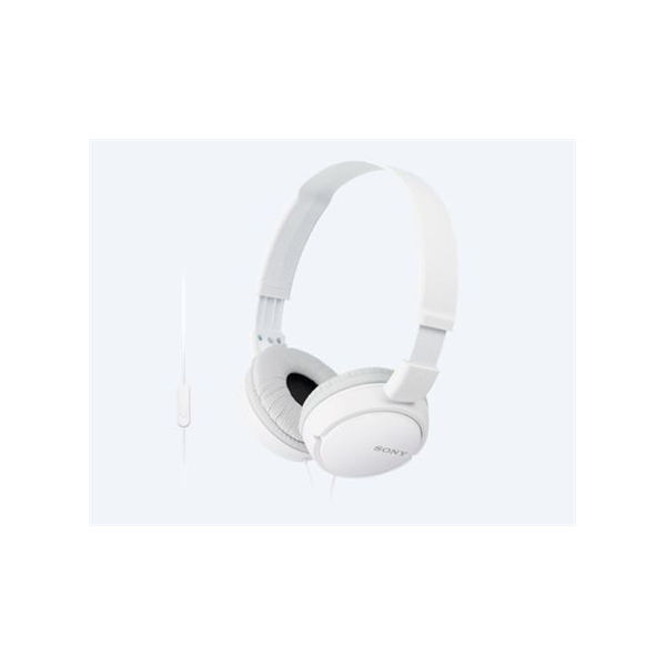 Sony | MDR-ZX110APW.CE7 | Wired | On-Ear | Microphone | White