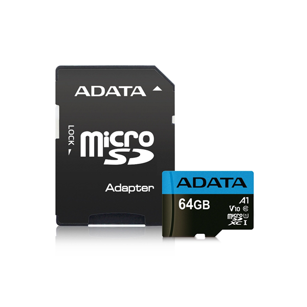 ADATA | Premier | UHS-I | 64 GB | MicroSDXC | Flash memory class 10 | Adapter