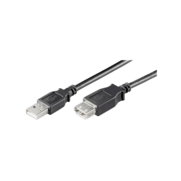 Goobay | USB 2.0 Hi-Speed extension cable | USB-A to USB-A USB 2.0 male (type A) | USB 2.0 female (type A)