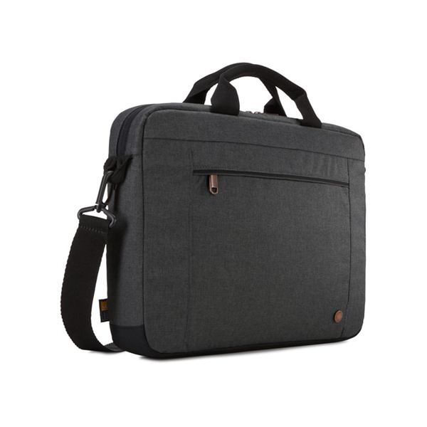 Case Logic | Era Attaché | Fits up to size 14 " | Messenger - Briefcase | Obsidian | Shoulder strap