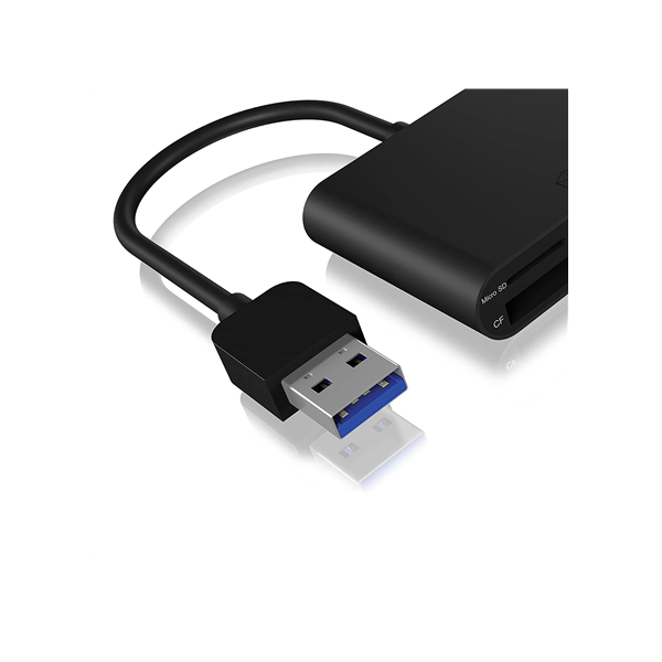 Raidsonic | ICY BOX | IB-CR301-U3 USB 3.0 External card reader | USB 3.0 Type-A | 3 x card reader slot: CF, SD, microSD