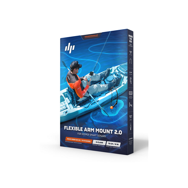 Deeper | Deeper Flexible Arm Mount 2.0 | Sonar mount | Black