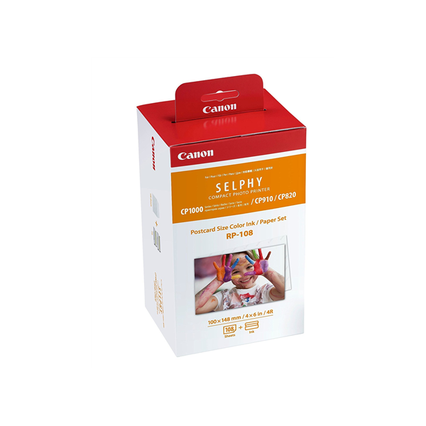 Canon Color Ink/Paper Set for SELPHY CP1300 Printer | RP-108