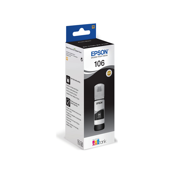 Epson Ecotank Photo | 106 | Ink Bottle | Black