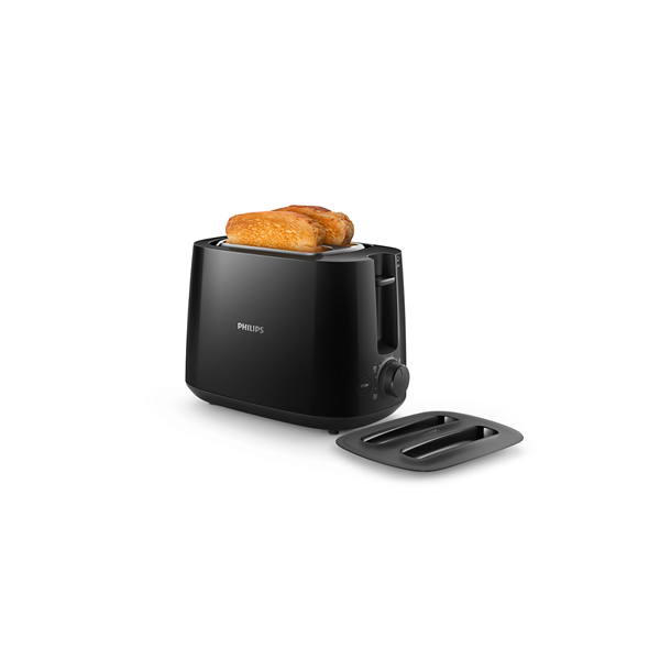Philips | Daily collection toaster | HD2582/90 | Power 900 W | Number of slots 2 | Housing material Plastic | Black