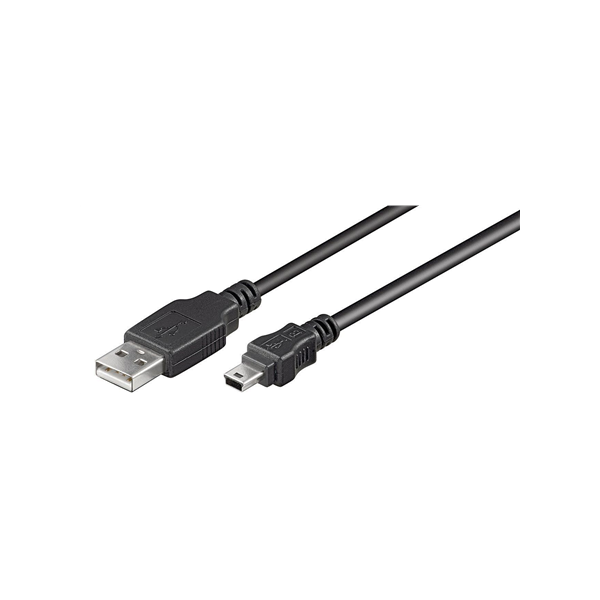 Goobay 50767 USB 2.0 Hi-Speed cable, black, 1.8 m | Goobay | USB-A to mini-USB