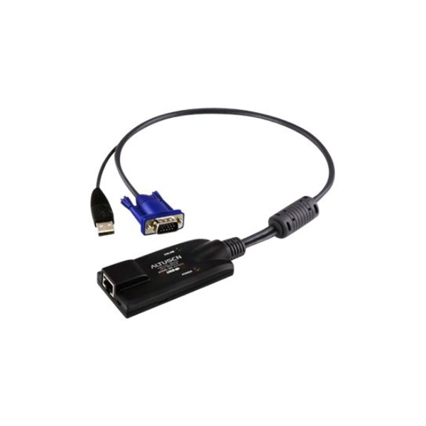 Aten | USB VGA KVM Adapter | 1 x RJ-45 Female, 1 x USB Male, 1 x HDB-15 Male