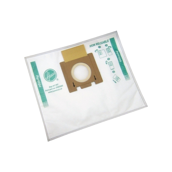 Hoover | Pure Epa microfiber Vacuum cleaner bags | H81, | White