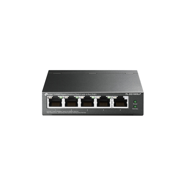TP-LINK | Switch | TL-SG1005LP | Unmanaged | Desktop | PoE+ ports quantity 4 | Power supply type External