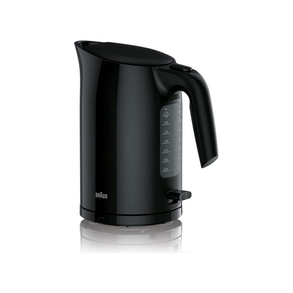 Braun | Kettle | WK3100BK PurEase | Standard | 2200 W | 1.7 L | Plastic | 360° rotational base | Black