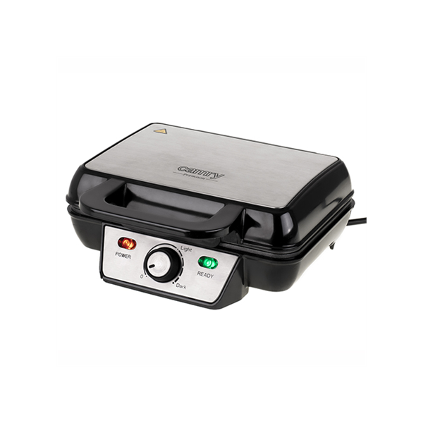 Camry | Waffle Maker | CR 3046 | 1600 W | Number of pastry 2 | Belgium | Black/Stainless Steel