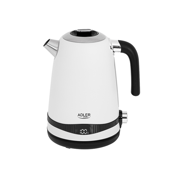 Adler | Kettle | AD 1295w | Electric | 2200 W | 1.7 L | Stainless steel | 360° rotational base | White