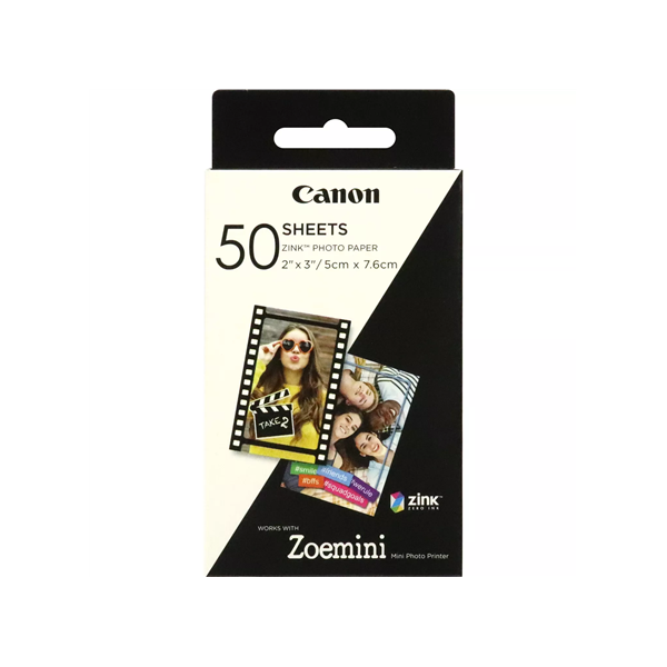 50 sheets | ZP-2030 | White | 5 x 7.6 cm | Photo Paper