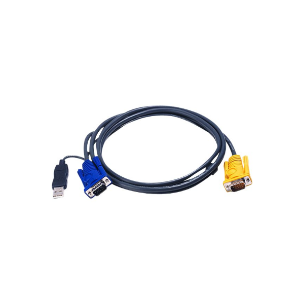 Aten | 1.8M USB KVM Cable with 3 in 1 SPHD and built-in PS/2 to USB converter | 2L-5202UP
